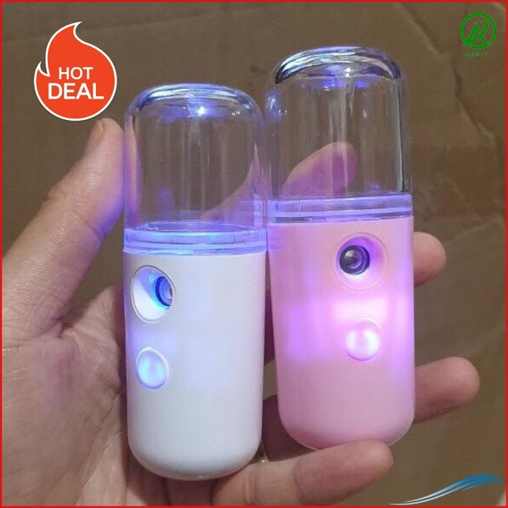 {BÁN SỈ}BÌNH XÔNG MẶT XỊT KHOÁNG NANO MINI CẦM TAY [NEW MODEL]