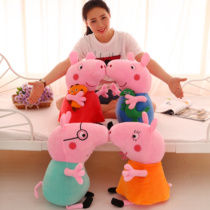 New Peppa George Pig 20cm/30cm PP Cotton Plush Stuffed Toys Cute Peppa Pig Doll Skin-friendly Pillow Children Gift