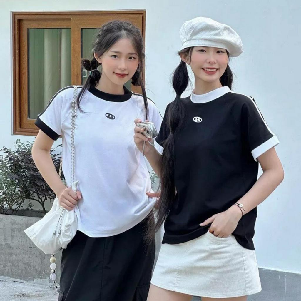 Áo babytee cổ tròn phối sọc trẻ trung - 247store.vn - Aobabytee866_P2K1