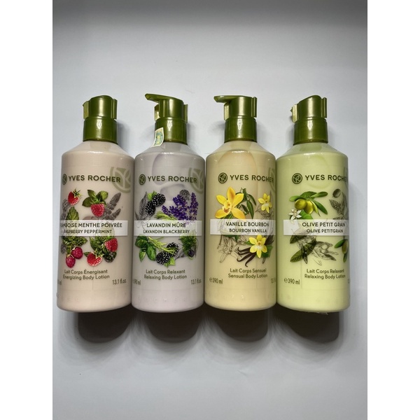 Lotion, dưỡng thể Yves Rocher Phúc bồn tử 390ml