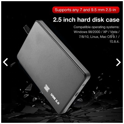 Hộp BOX Ổ cứng HDD Sata 2.5 inch Cổng USB 2.0