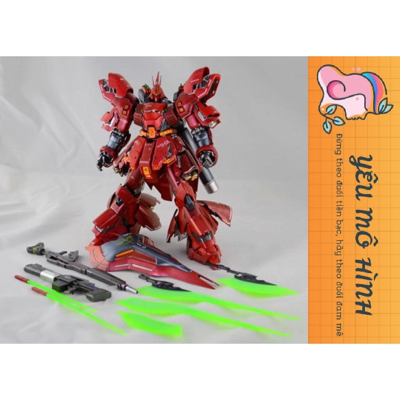 Mô hình Gundam MG Sazabi Ver Ka Tặng kèm Đèn Led  và Decal nước