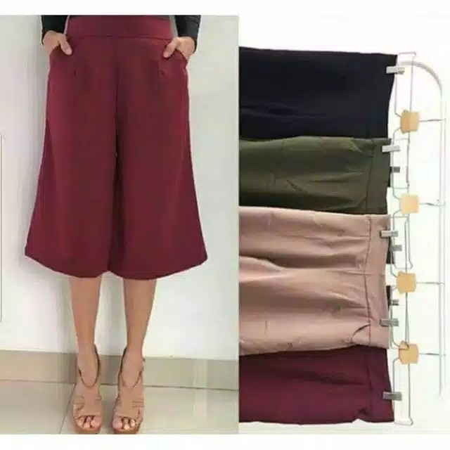 Quần Culottes 3 / 4 Ống Ngắn / 3 / 4