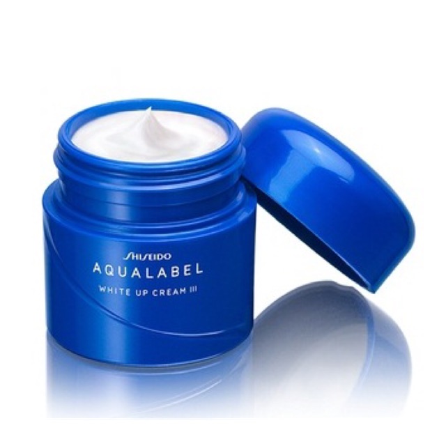 Kem dưỡng trắng da Shiseido Aqualabel White Up Cream màu xanh