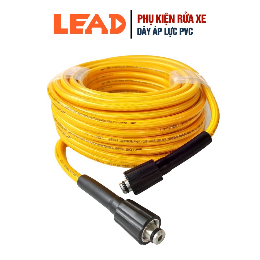 [Mã BMBAU50 giảm 7% đơn 99K] Dây phun áp lực LEAD chất liệu PVC chuyên dùng cho máy rửa xe chống xoắn, chống gập rối dây