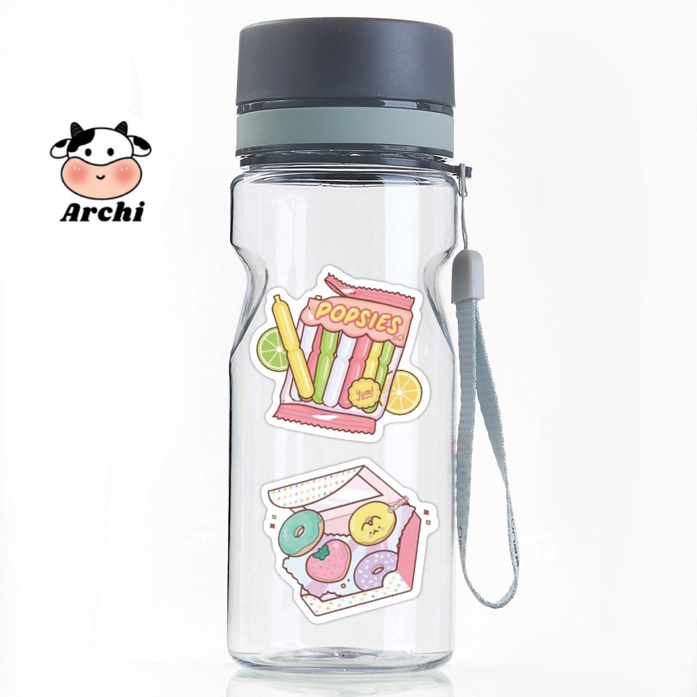 Sticker cute dán laptop, hình dán mũ bảo hiểm, điện thoại, vali set 10,50 miếng