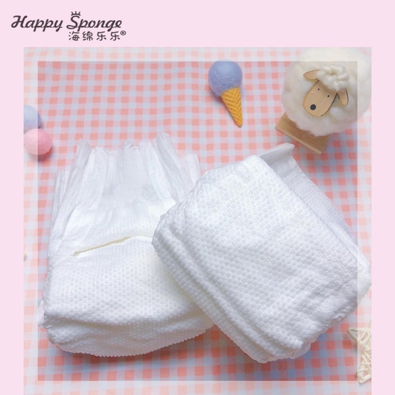 Bỉm HAPPY SPONGE Natural nội địa Trung xuất NHẬT quần / dán đủ size S120, M104,L96,M92,L92,XL88,XXL84,XXXL80, 4XL80