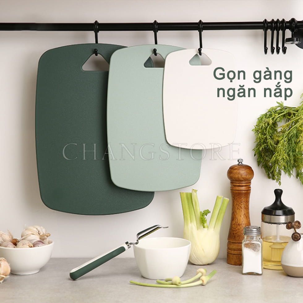 Set 3 Thớt Lúa Mạch Kháng Khuẩn Cao Cấp, Chống Ẩm Mốc, Trơn Trượt Siêu Xinh