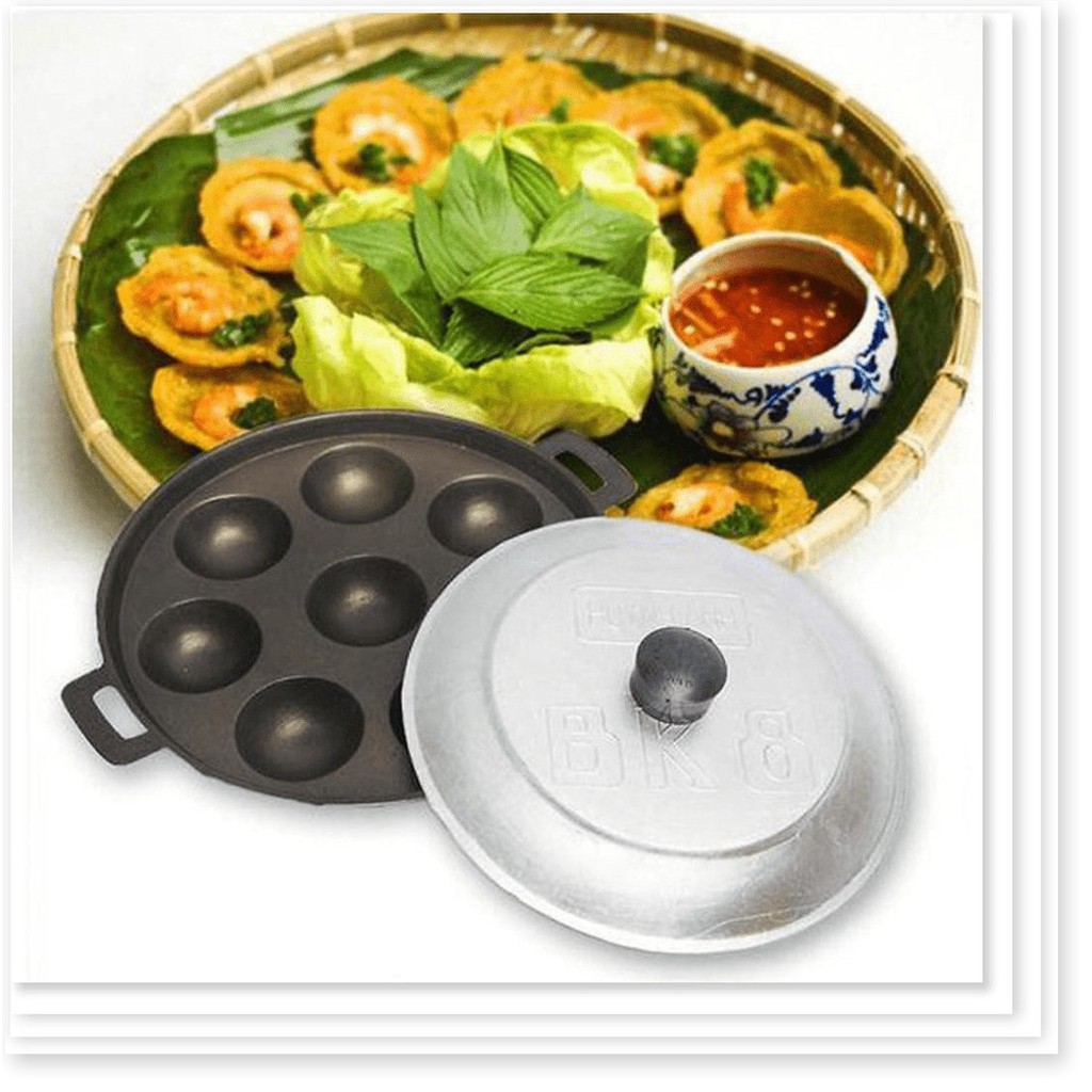 Khuôn đổ bánh khọt tiện dụng 8 lỗ