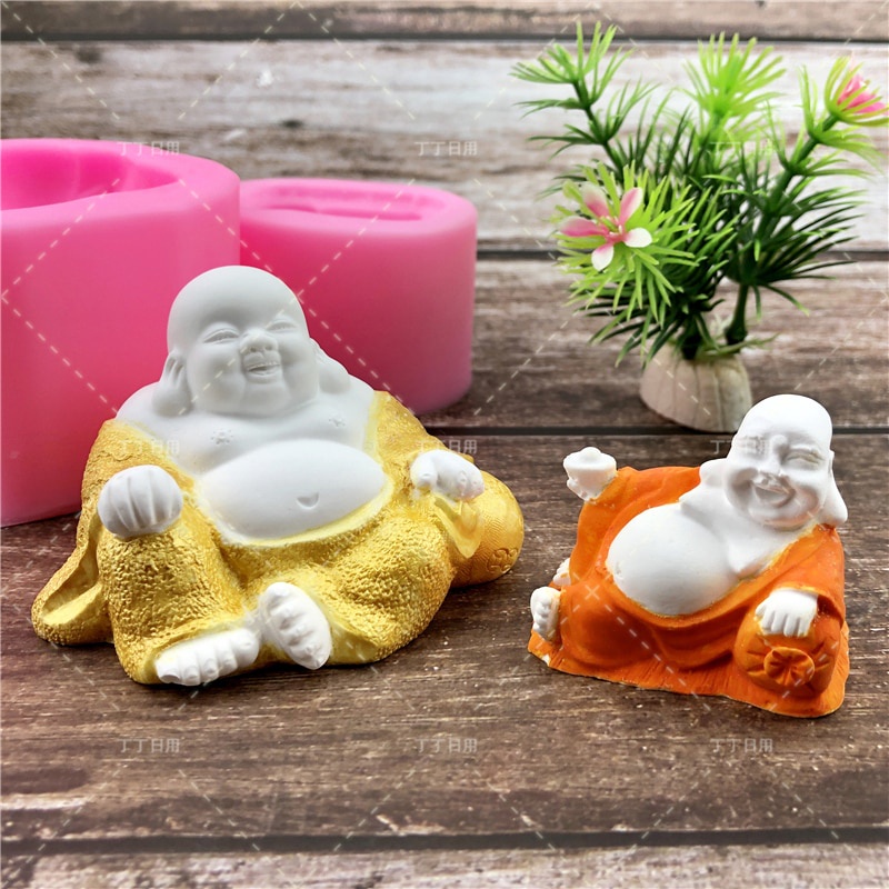 Khuôn Silicone Tạo Hình Tượng Phật Trang Trí Bánh