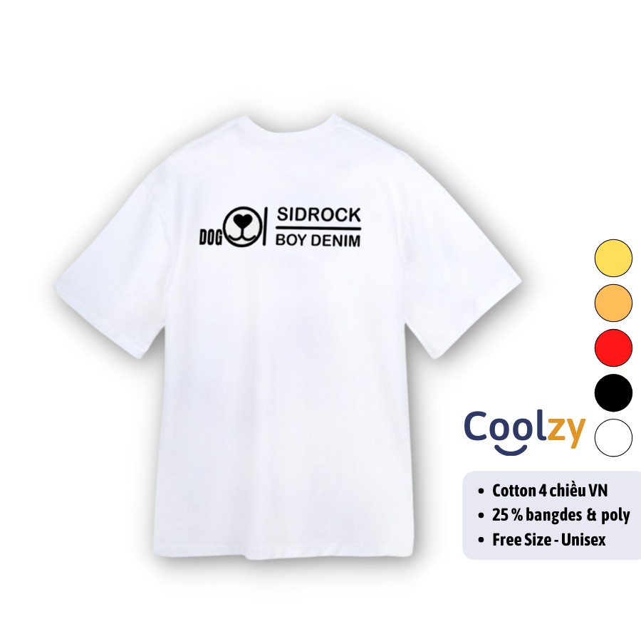 Áo Thun Nam Nữ phom rộng.  Áo Phông Tay Lỡ In Sirdrock chất liệu cotton cao cấp | CoolZy