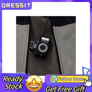 Dressit Hip Hop Style Flash Small Camera Pendant Necklaces Glowing Chains for Men Women