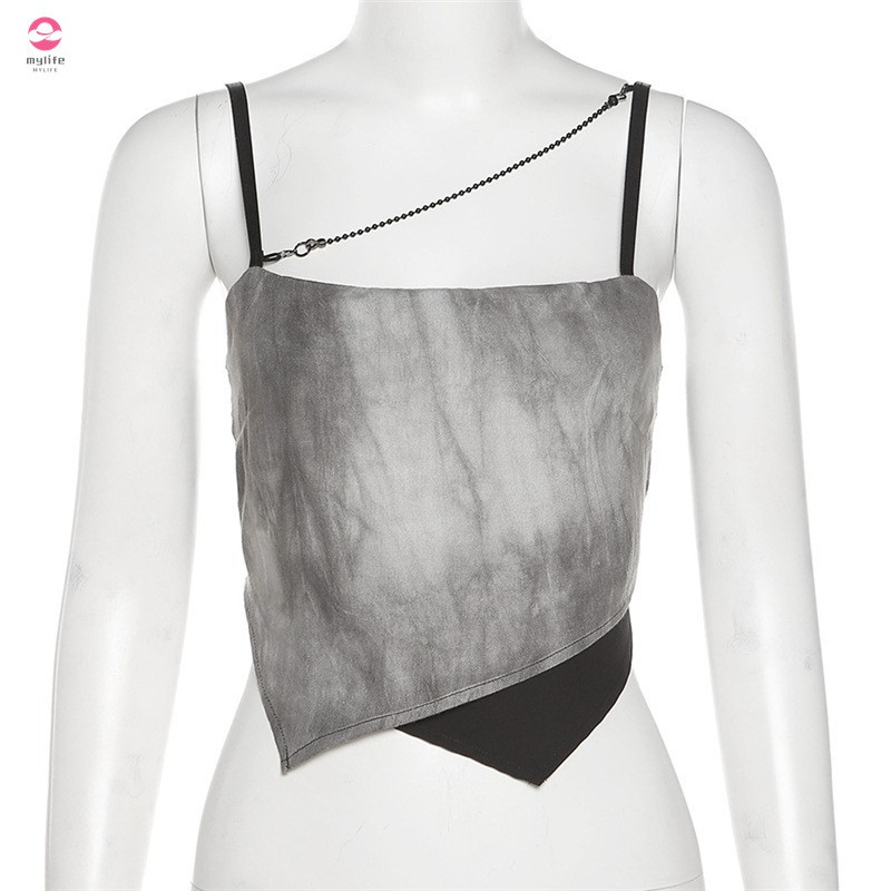 Áo Hai Dây Màu Sắc Tương Phản Thời Trang Mùa Hè Cho Nữ | BigBuy360 - bigbuy360.vn