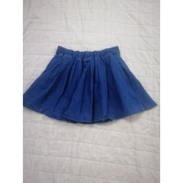 Quần váy si vải Jean lưng thun sau mã 01.