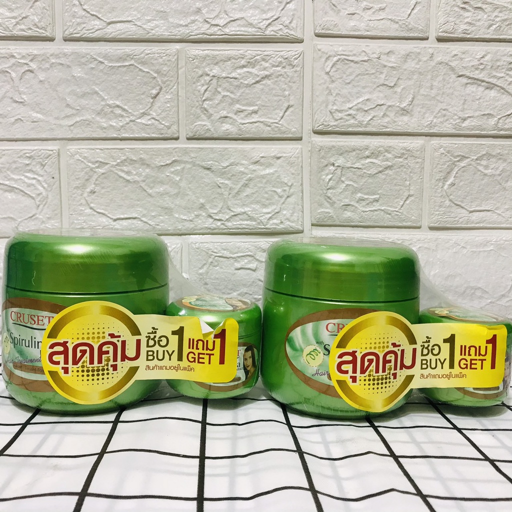 [ MUA 1 TẶNG 1] Kem ủ tóc CRUSET Tảo xoắn Thái Lan 500ml tặng kèm lọ nhỏ 40ml
