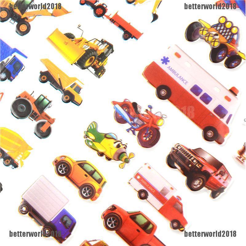 Bộ Sticker Dán Trang Trí Giao Thông 5 17x7cm