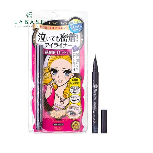 Bút kẻ mắt Isehan Kiss Me Heroine Make Smooth LIQUID Eyeliner, Super Waterproof