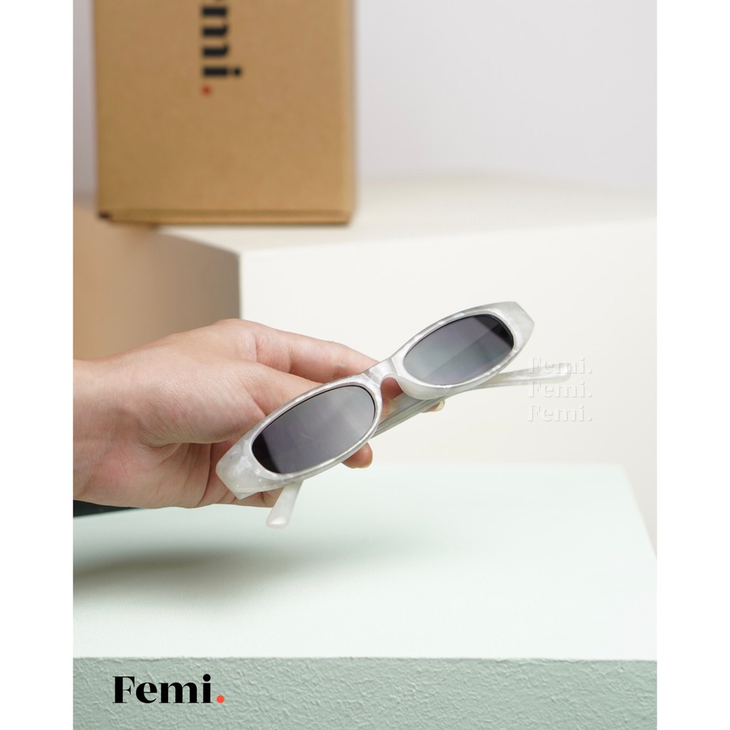 Kính mát nữ Femi Gigi mắt nhỏ Trendy kính râm nữ Hot Trend