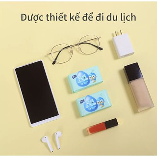 Khăn giấy ướt mini Deyo bỏ túi Khăn giấy ướt ( 3 túi ) ( 24 gói )