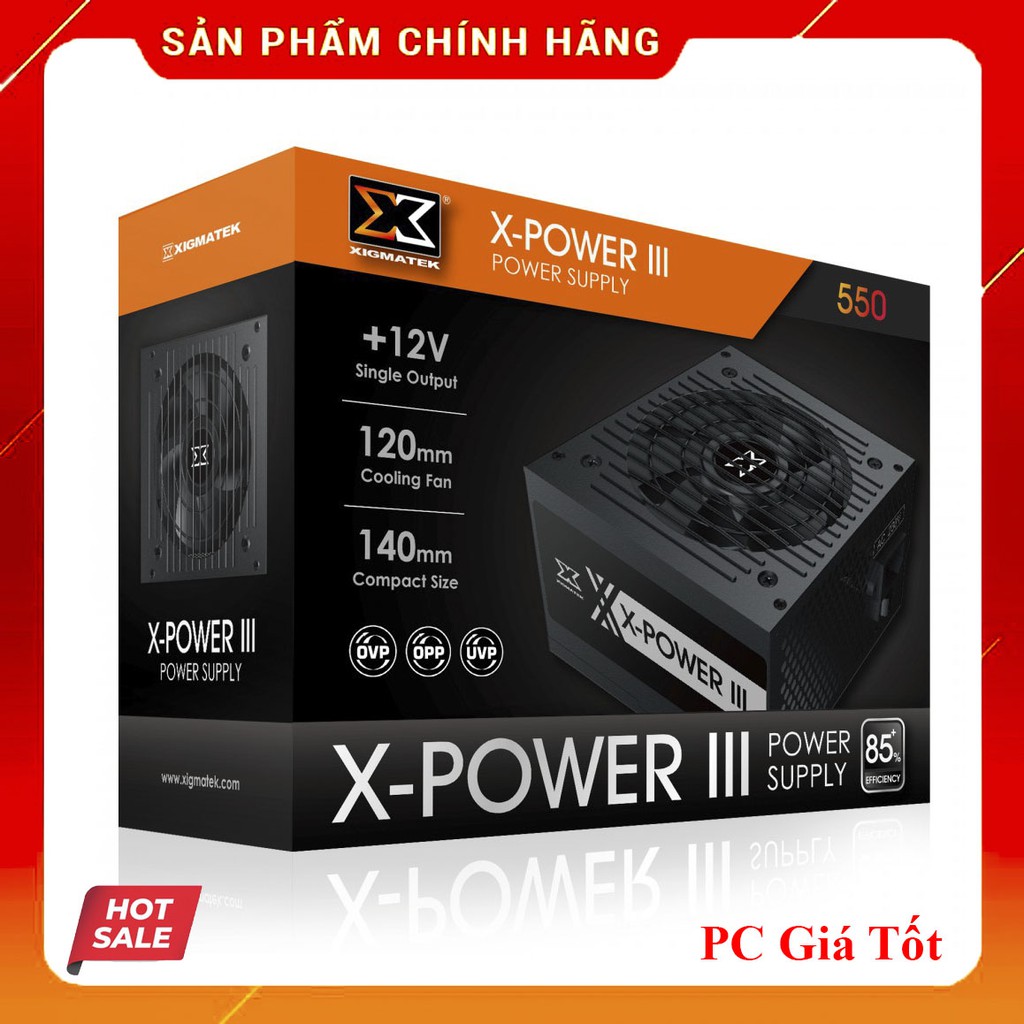 Nguồn máy tính XIGMATEK X-POWER III X350 X450 X500 X550 X650 Chính Hãng