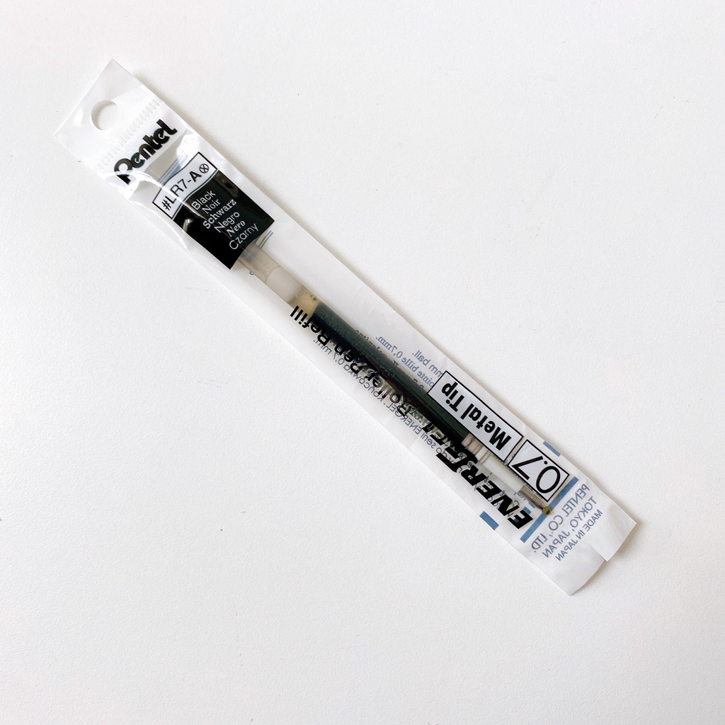 Ngòi bút gel Pentel nét 0.5/ 0.7/ 1.0mm, ruột thay thế bút Pentel energel các màu xanh/ đỏ/ đen