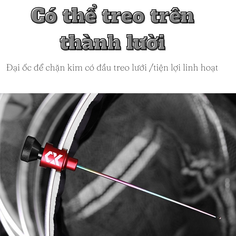 gạt cá gắn rọng titan 7 màu, hàng cao cấp, câu tốc độ, phù hợp đánh lưỡi không ngạnh