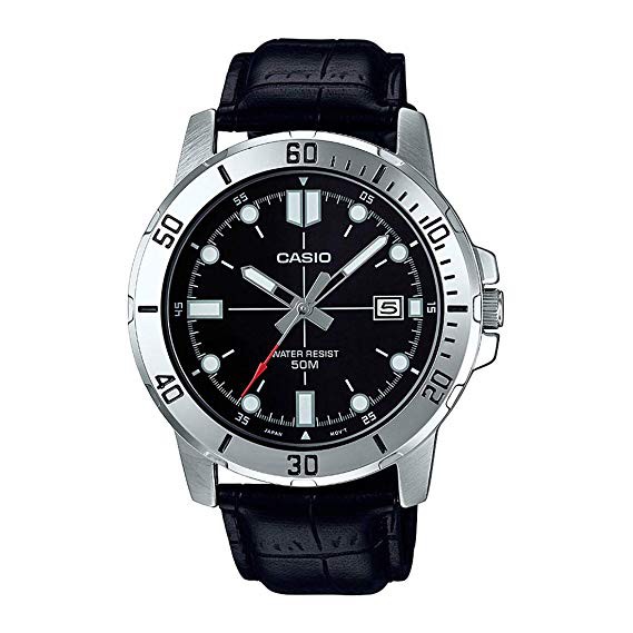 [Mã FARSBR1M giảm 150K đơn 1 triệu] Đồng hồ nam dây da Casio MTP-VD01L-1EV chính hãng