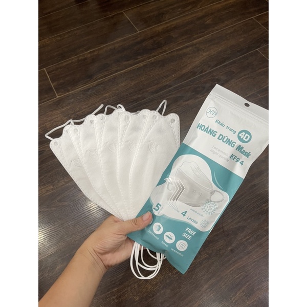 (COMBO) 5 CHIẾC Khẩu trang KF94  Mask 4 Lớp Chống Bụi Mịn Và Kháng Khuẩn Hàng Cao Cấp