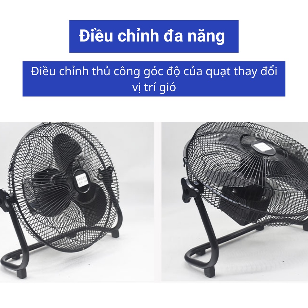 Quạt năng lượng mặt trời, quạt sạc tích điện dạng nằm chân quỳ SHOP NHẬT PHONG  có 3 cánh kim loại,báo pin 12 cấp độ gió
