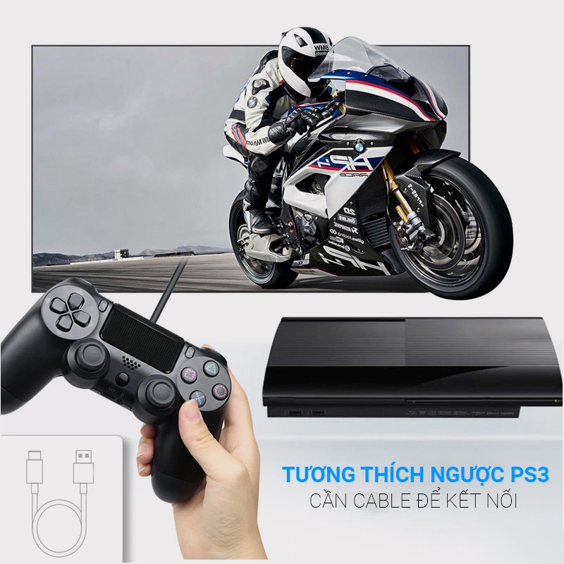 FOR SMART TIVITay PS4 cầm tay chơi game trên Smart TV, Tivi Thông Minh Bluetooth Chơi Mọi Tựa Game Trên Tivi