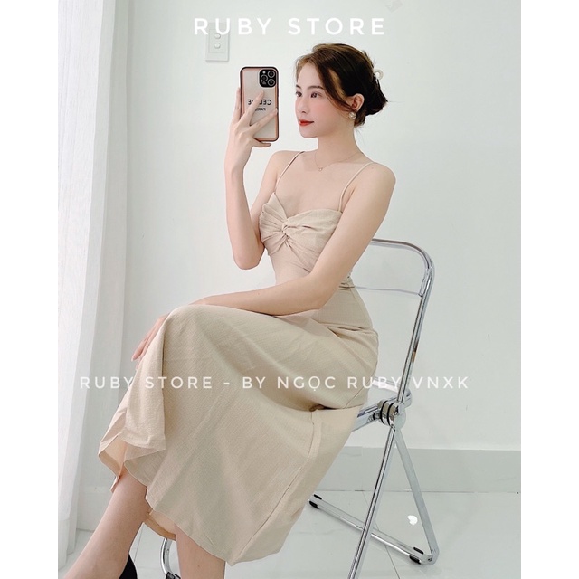 [HÌNH THẬT] Đầm xoắn ngực 3M thanh lịch | BigBuy360 - bigbuy360.vn