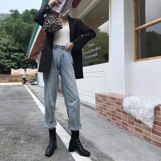 [Order ] Bốt Da Cổ Cao Nữ