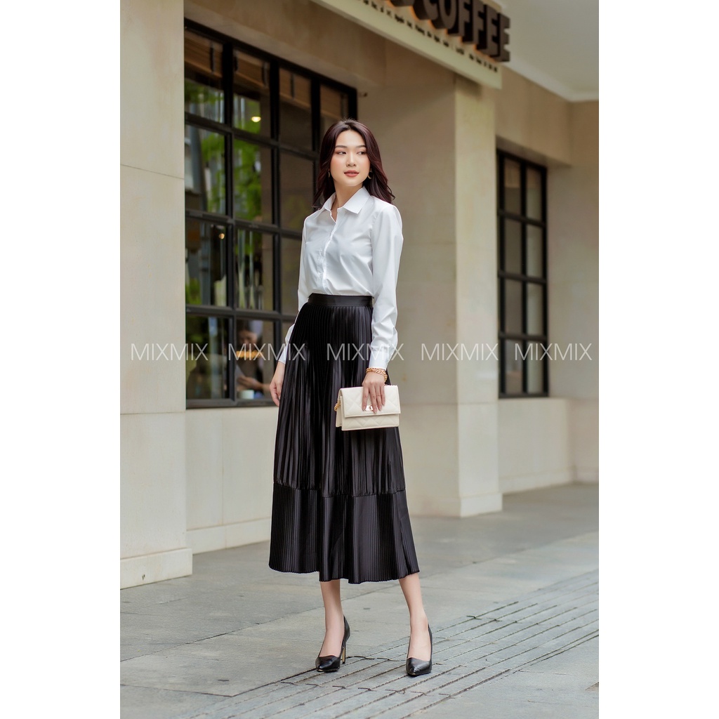 Áo sơ mi kate - MIXMIX - Hàng thiết kế - Hình chụp thật