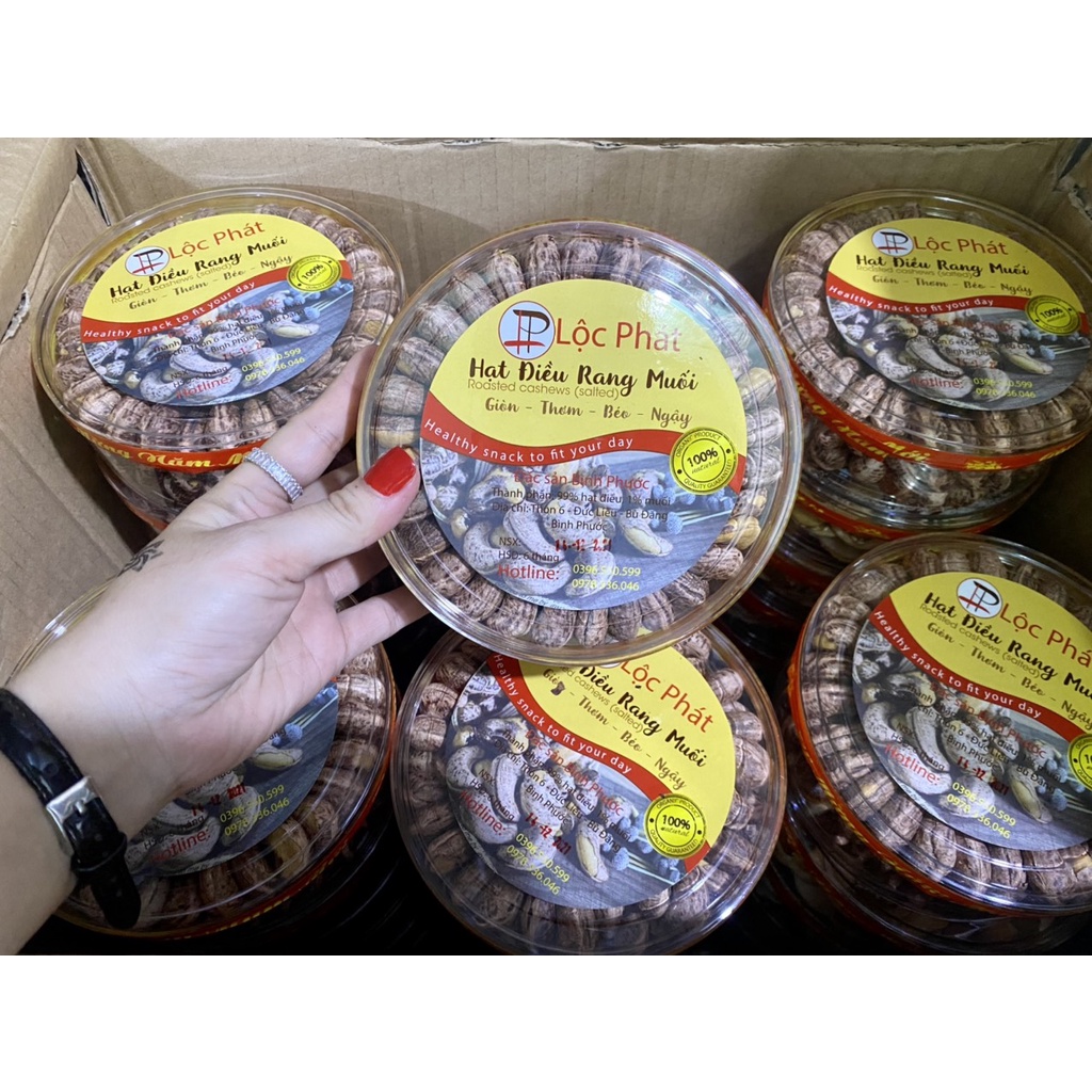 Hạt Điều Rang Muối Bình Phước Lộc Phát 500g