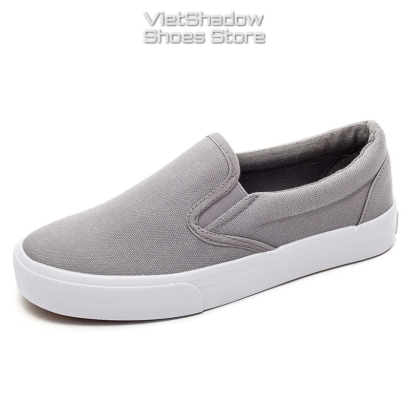 Slip on nữ - Giày lười vải nữ thương hiệu LEiNiER - Chất liệu vải bố sợi cotton 4 màu - Mã SP 227