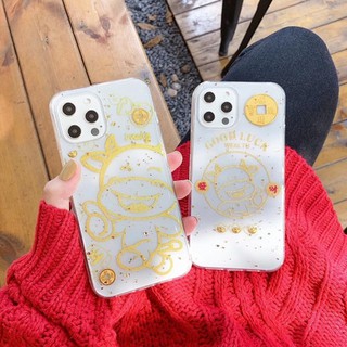 Ốp Trâu Vàng Good Luck và Trâu vàng Lucky mang may mắn tài lộc Iphone 12promax/12pro/12max/11promax/11/Xsmax/Xs/7plus