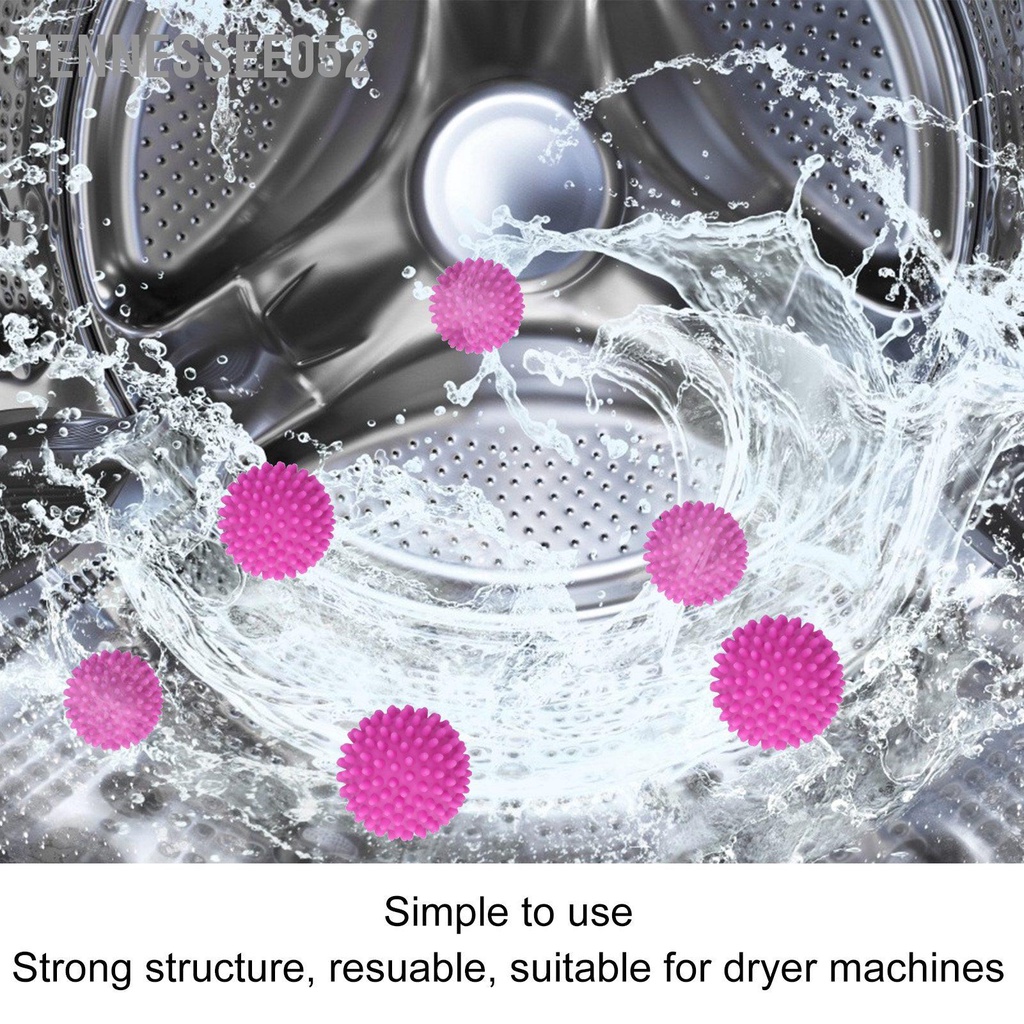 Tennessee052 12 Cái Bóng Giặt Có Thể Tái Sử Dụng Đồ Cụ Gia Màu Đỏ Hồng