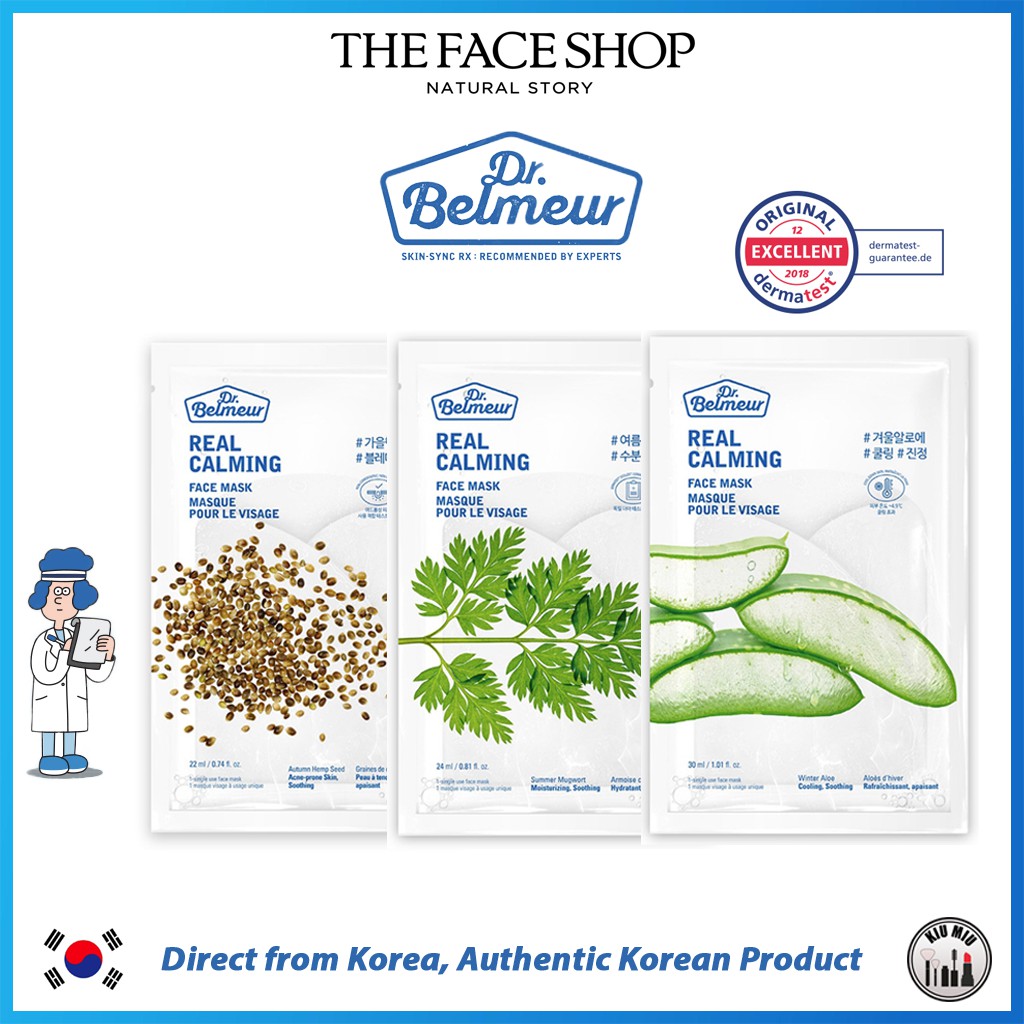 Dr. Belmeur REAL CALMING FACE MASK *ORIGINAL KOREA*