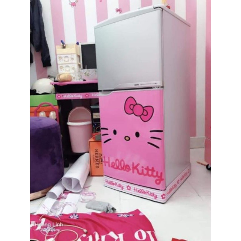 🌻DECAL DÁN TỦ LẠNH THEO YÊU CẦU 🎀KITTY HOUSE