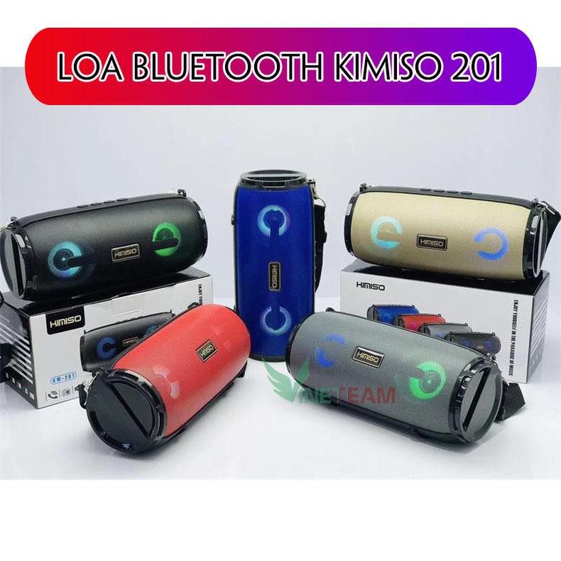 Loa Bluetooth Mini Di Động Kimiso KM-201 Tích Hợp Đài FM - Loa Vi Tính Không Dây -dc4031