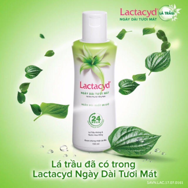 Dung Dịch Vệ Sinh Phụ Nữ Lactacyd Ngày Dài Tưoi Mát 150ml