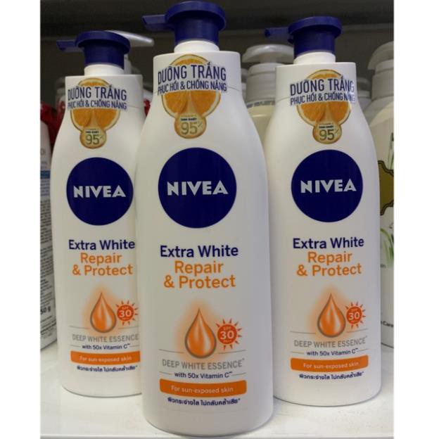 Sữa dưỡng thể trắng da ban ngày NIVEA Extra White Repair &amp; Protect Body Lotion 350ml