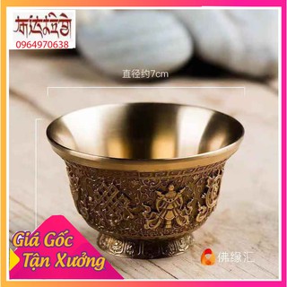 Chén 8 Cát Tường không chân đồng