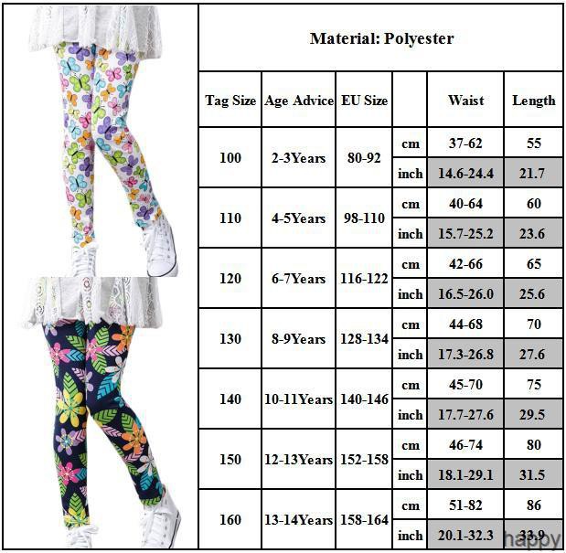 Quần Legging Cotton In Họa Tiết Hoa Xinh Xắn Cho Bé Gái Từ 2-14 Tuổi