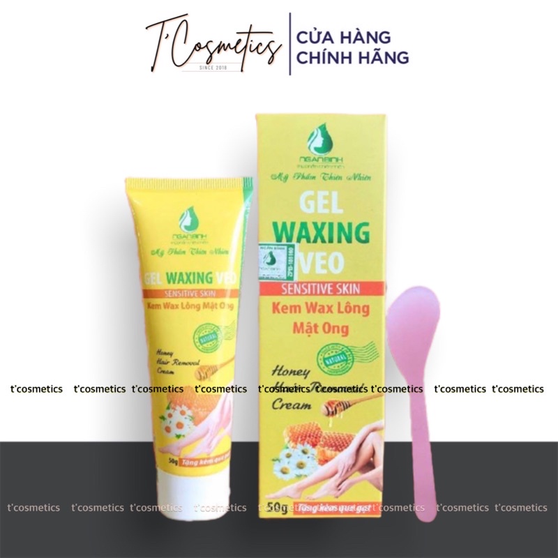 Kem Tẩy Lông Mật Ong Gel Waxing Veo Ngân Bình 50g