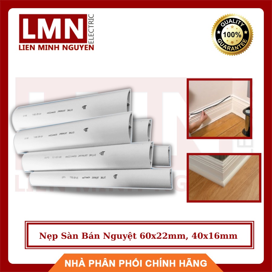 Nẹp Sàn Bán Nguyệt 1m2 60x22mm, 40x16mm Tiến Phát - Hàng Việt Nam, Bán Theo Cây