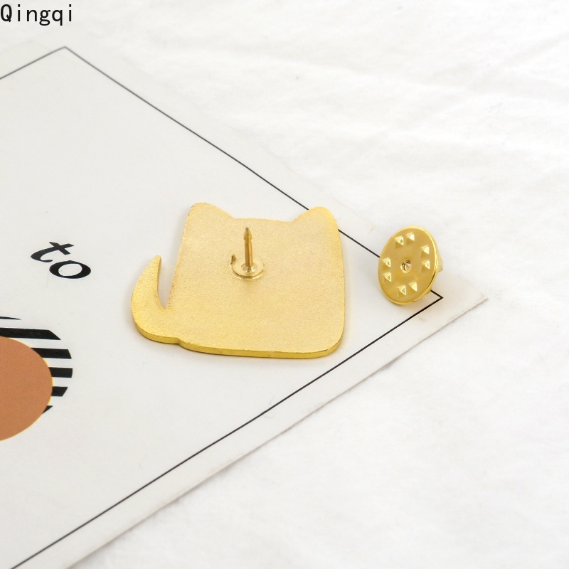 Ghim cài áo Miss Zoe bằng kim loại tráng men họa tiết hoạt hình mèo mẹ mèo hoạt hình vui nhộn dành cho nam nữ