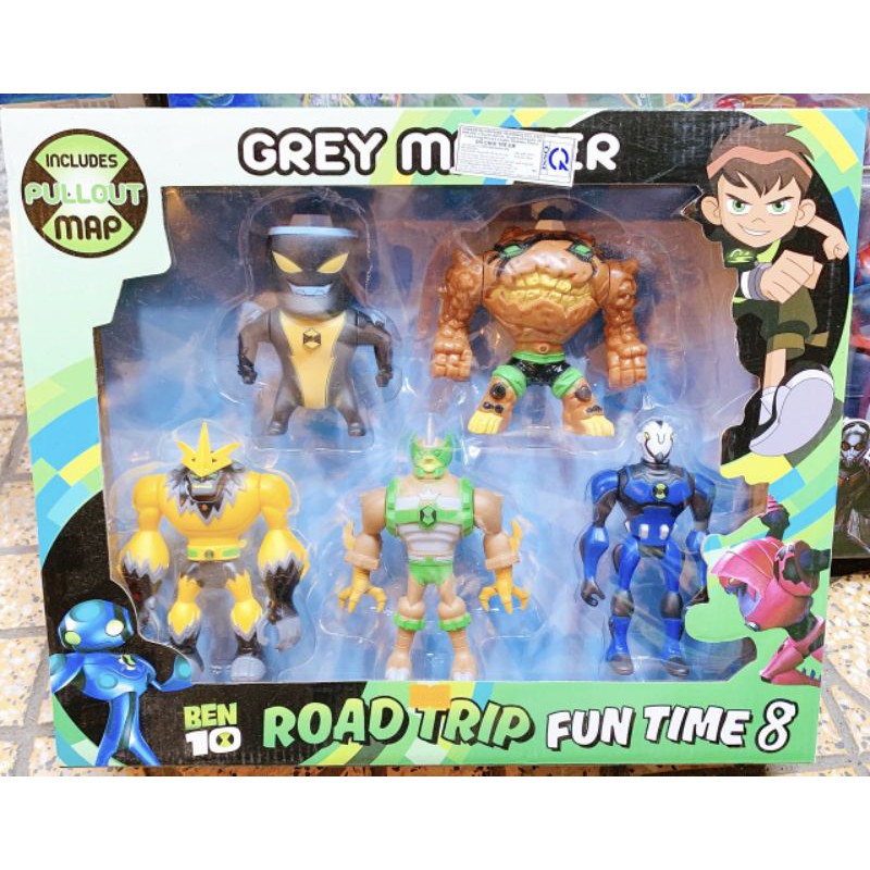 Hộp 5 nhân vật Ben 10 đồ chơi Ben 10