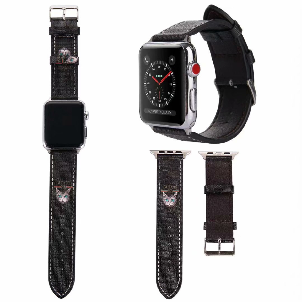 Dây Đeo Bằng Da Sang Trọng Cho Đồng Hồ Thông Minh Apple Iwatch 38mm 40mm 44mm 42mm Series 6 SE 5 4 3 2 1