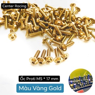 [ Màu Vàng ] Ốc Proti M5 * 17 mm dàn áo xe Yamaha Center 2019 New